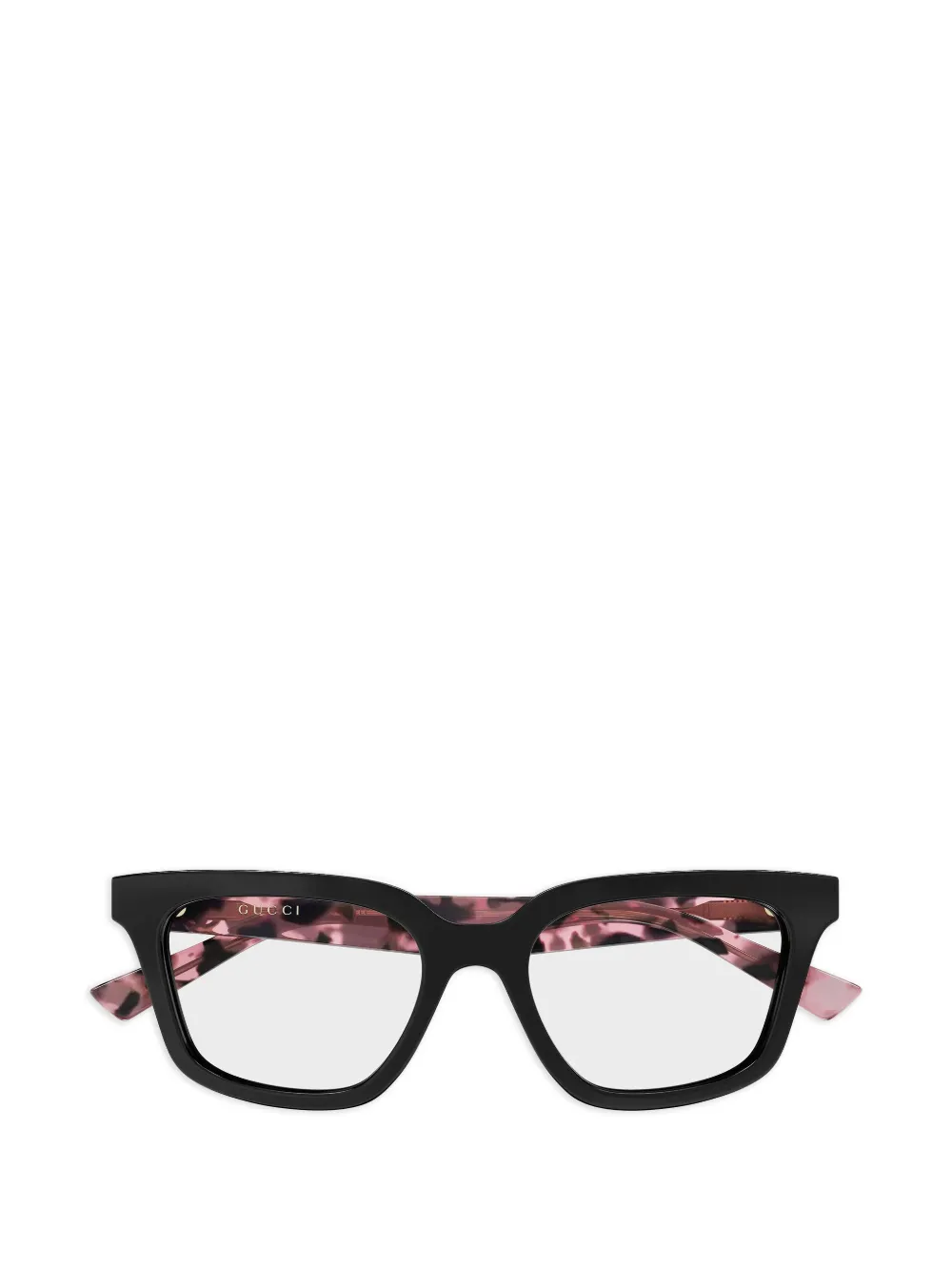 Gucci Eyewear square-frame logo-plaque glasses - Nero