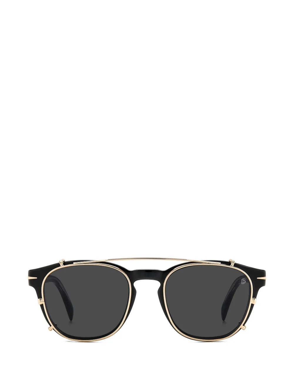 DAVID BECKHAM EYEWEAR square-frame clip-on glasses - Schwarz