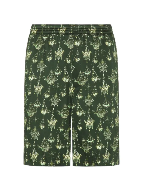 Givenchy chandelier-print silk shorts