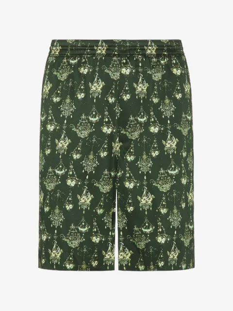 Givenchy chandelier-print silk shorts