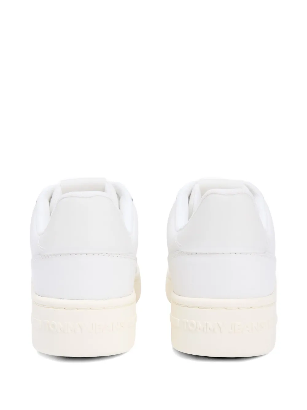 Tommy Jeans logo-patch perforated sneakers Wit