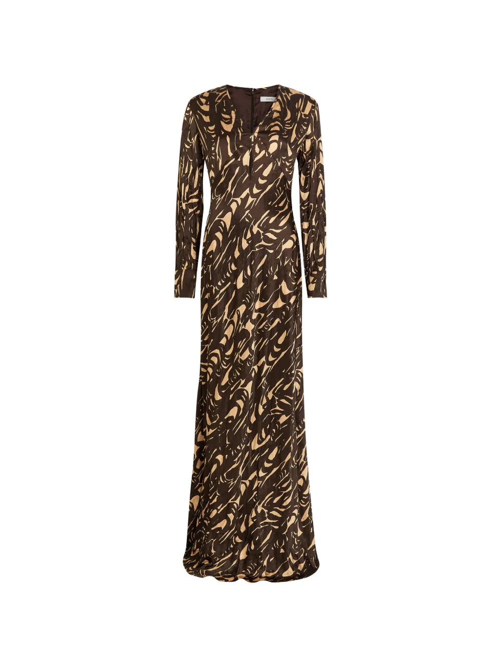 JOSEPH Adore abstract-print long-sleeve dress - Braun