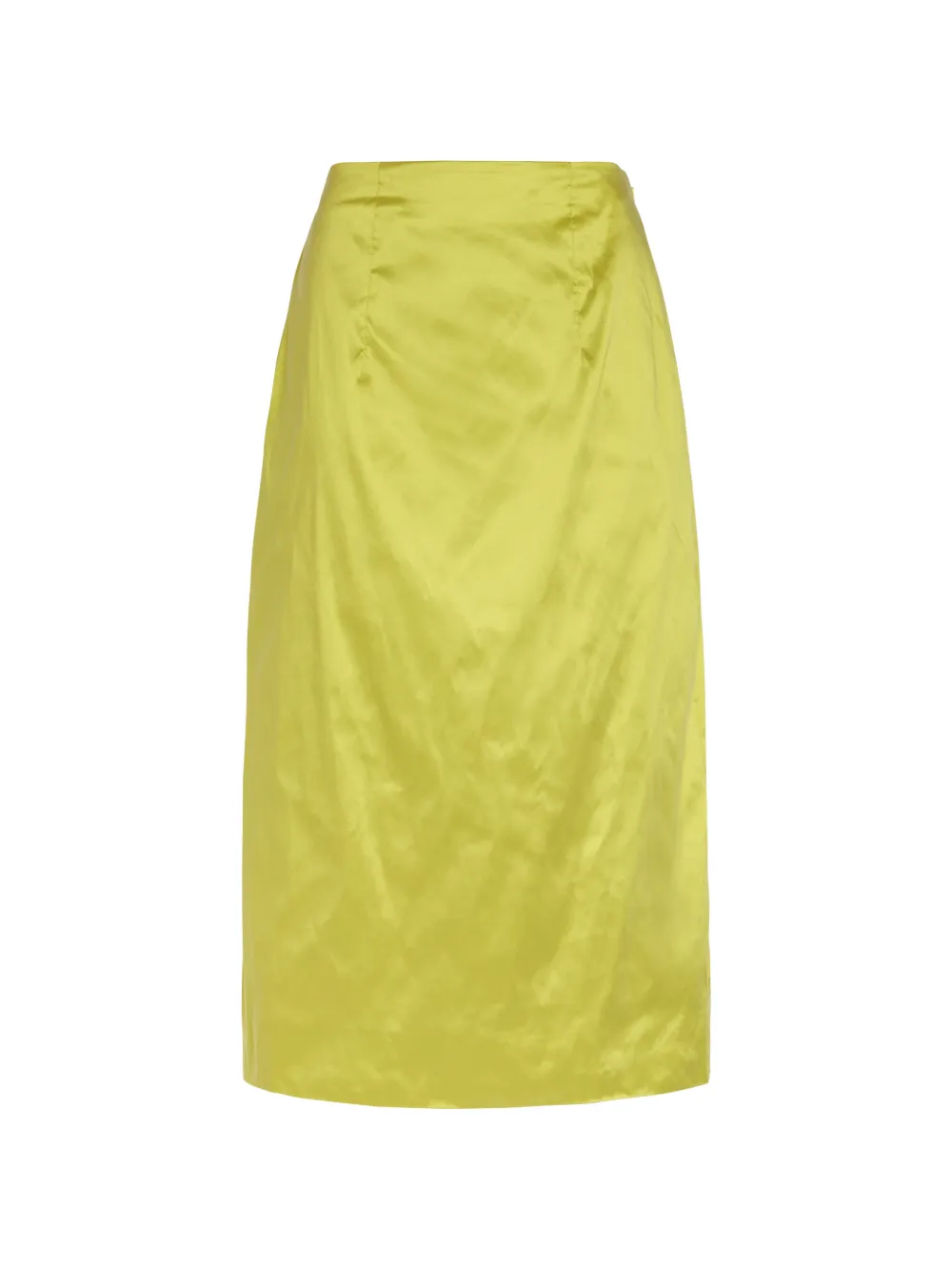 Simone Rocha satin-finish darted skirt - Green