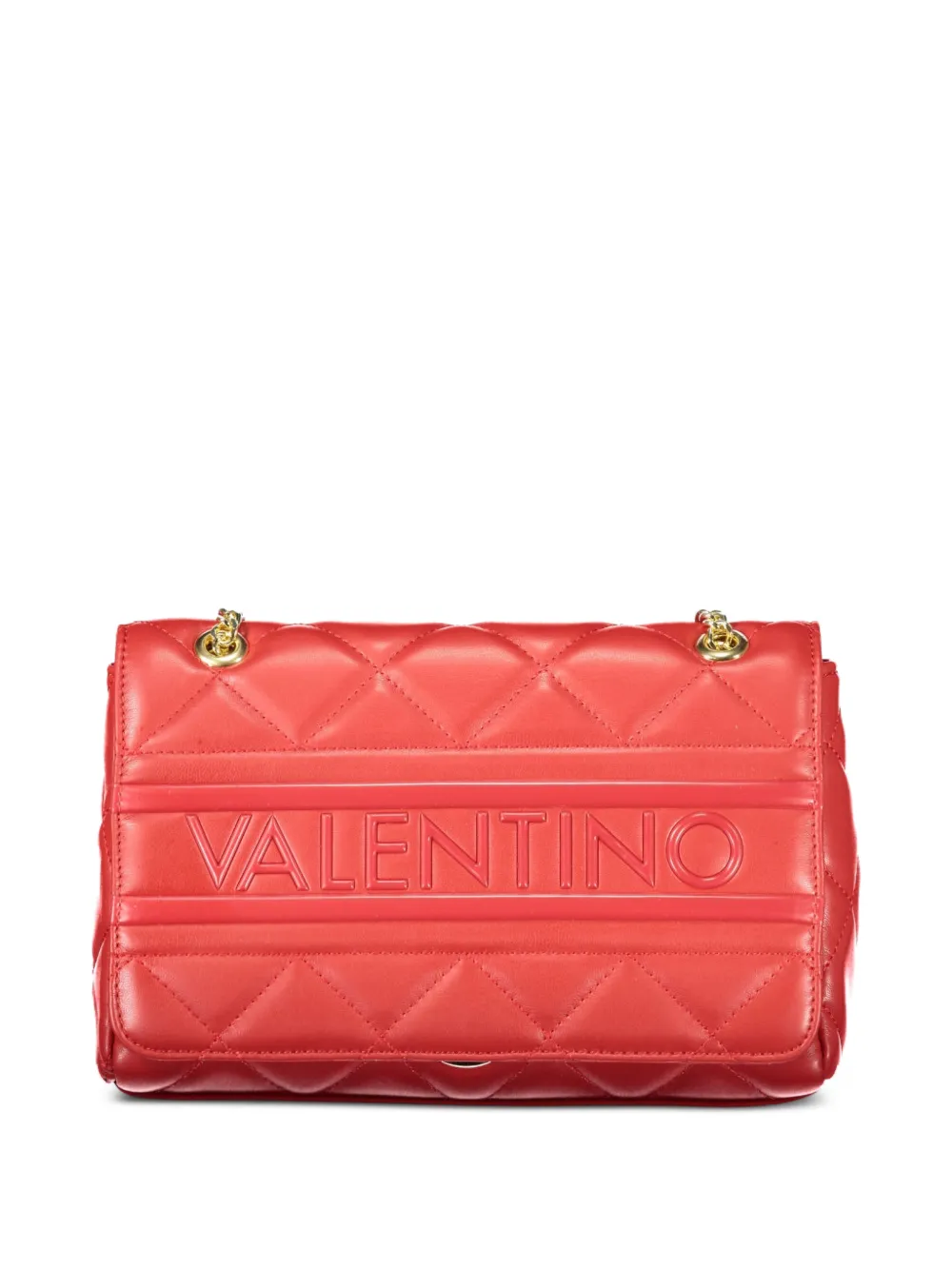 MARIO VALENTINO quilted embossed-logo tote bag - Rosso