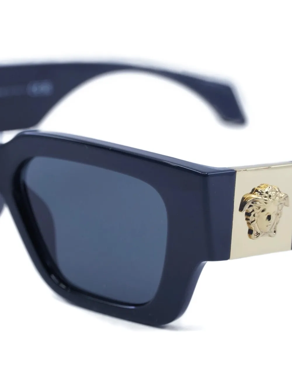 Versace Eyewear Zonnebril met vierkant montuur en Medusa versiering Blauw