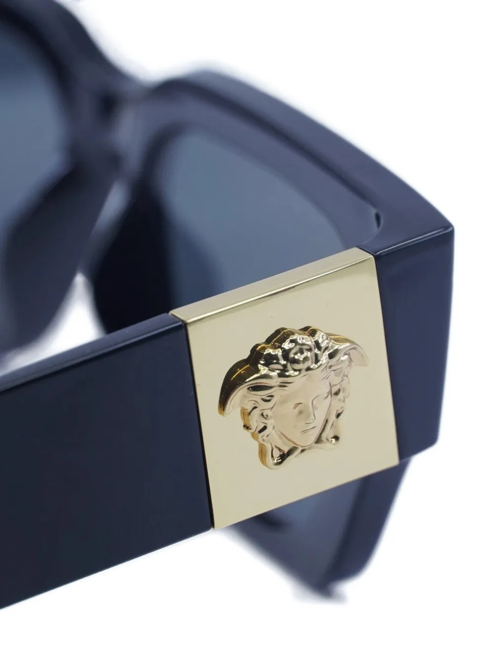 Versace Eyewear Zonnebril met vierkant montuur en Medusa versiering Blauw
