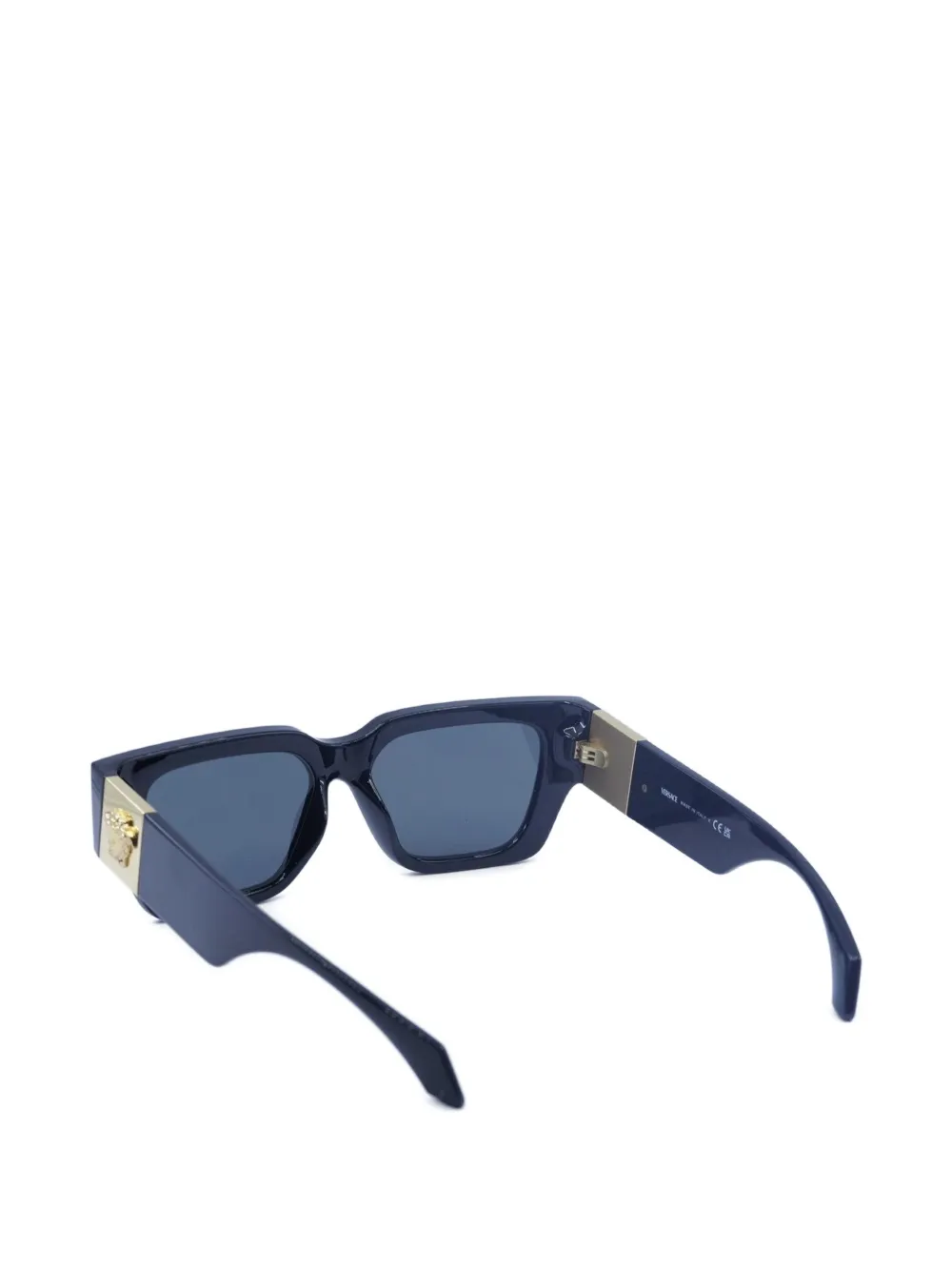 Versace Eyewear Zonnebril met vierkant montuur en Medusa versiering Blauw