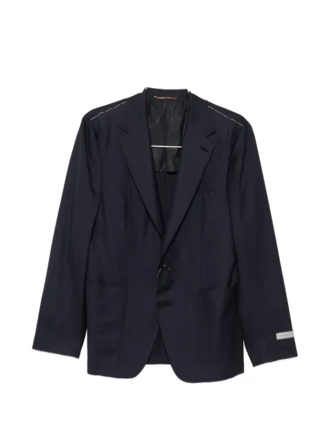 Canali single-breasted notched-lapels blazer