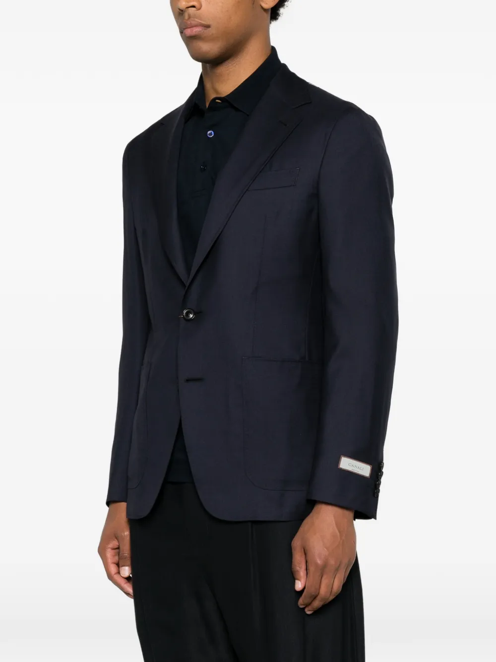  Canali Blazer Con Botones - Azul 