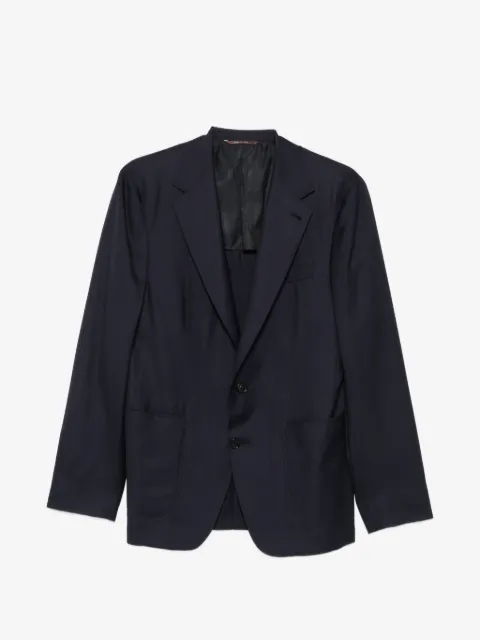 Canali single-breasted notched-lapels blazer