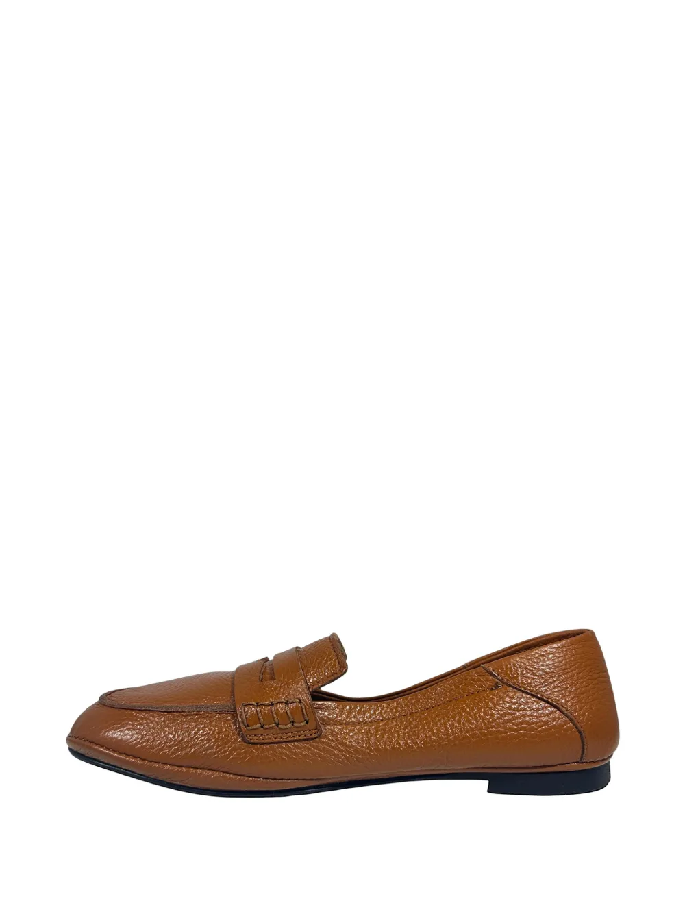 Alexander Hotto Penny loafers van bewerkt leer Bruin