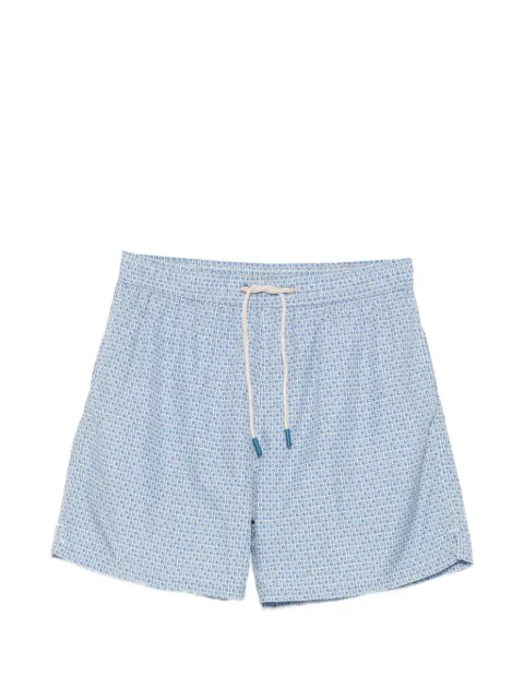 FeFè fish-print drawstring swim shorts