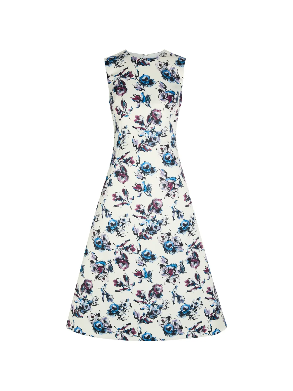 Emilia Wickstead Rumi floral-print sleeveless midi dress - Bianco