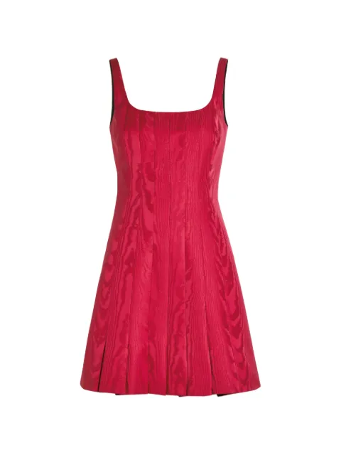 Emilia Wickstead Sascha moiré-effect pleated mini dress