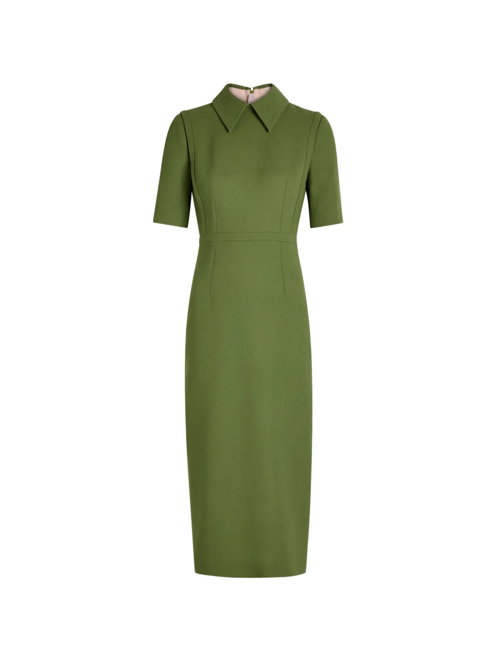 Emilia Wickstead Valletta short-sleeve midi dress - Verde