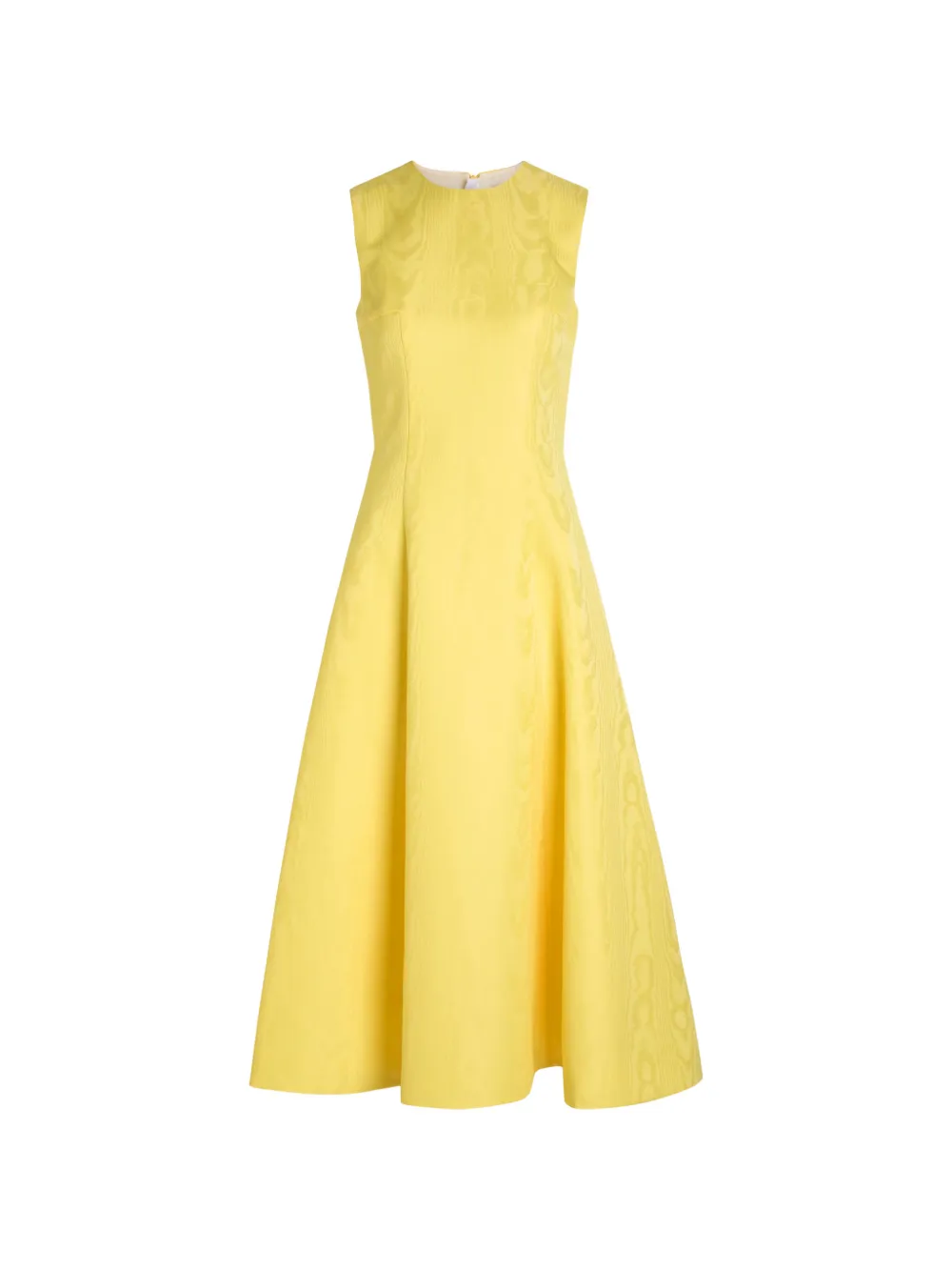 Emilia Wickstead Mara moiré-effect midi dress - Giallo