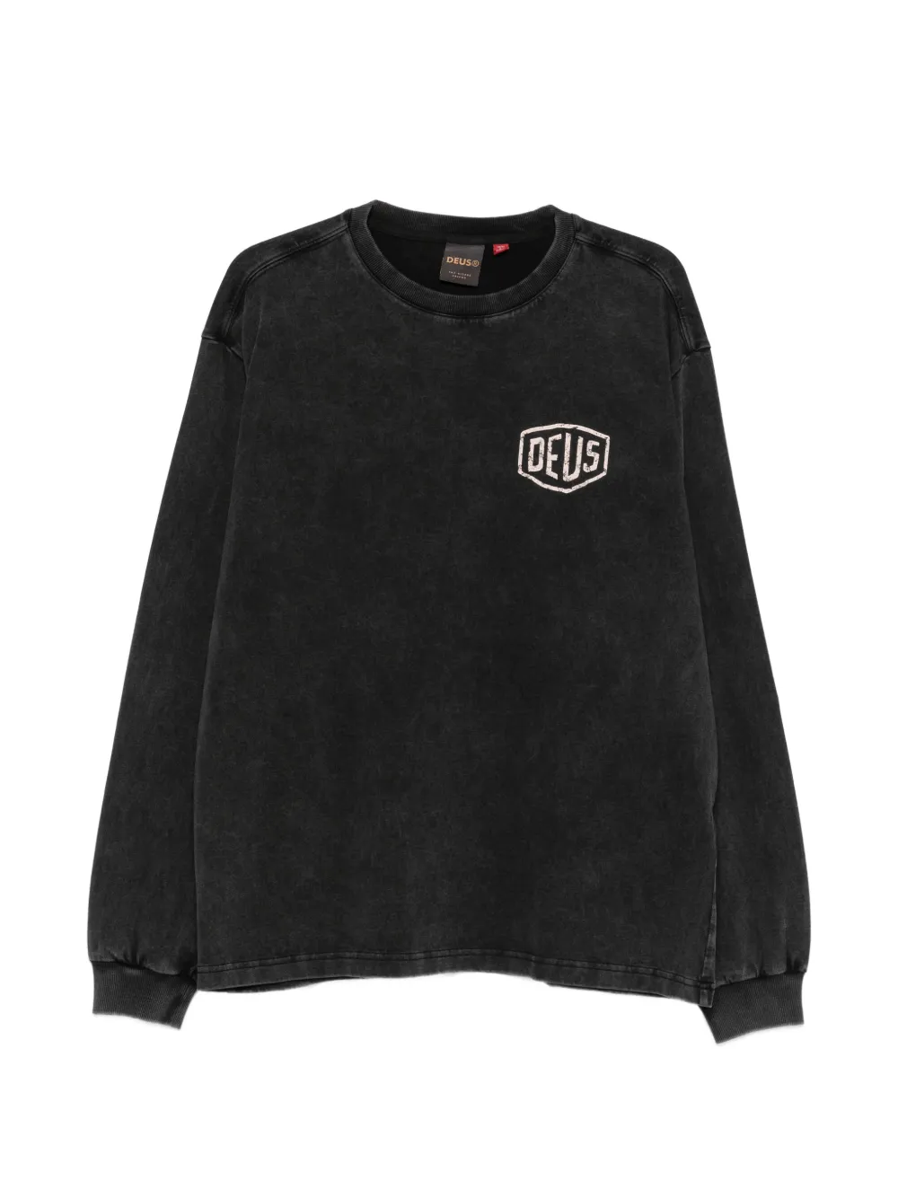 Deus Ex Machina print-detail long-sleeve top - Nero