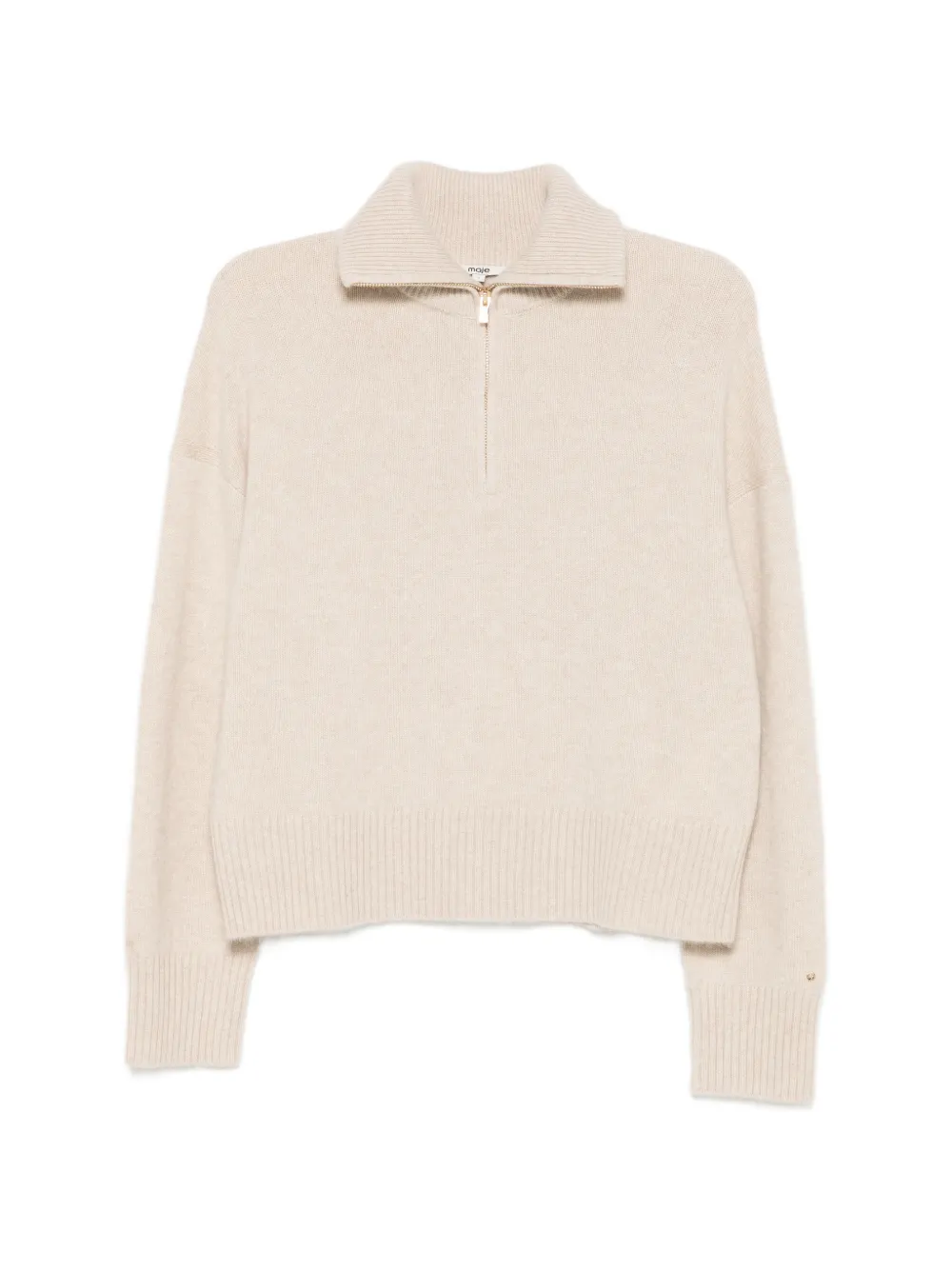 Maje quarter-zip sweater - Toni neutri