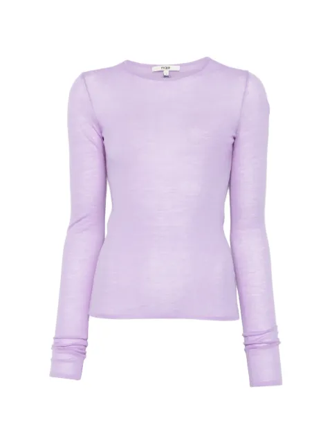 Maje second-skin round neck sweater