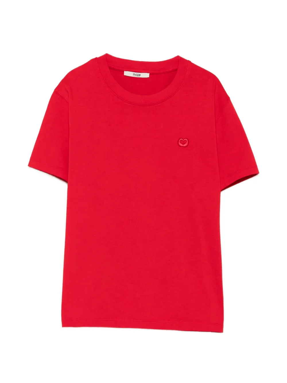 Maje T-shirt con ricamo - Rosso