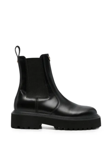 Maje leather chunky ankle boots