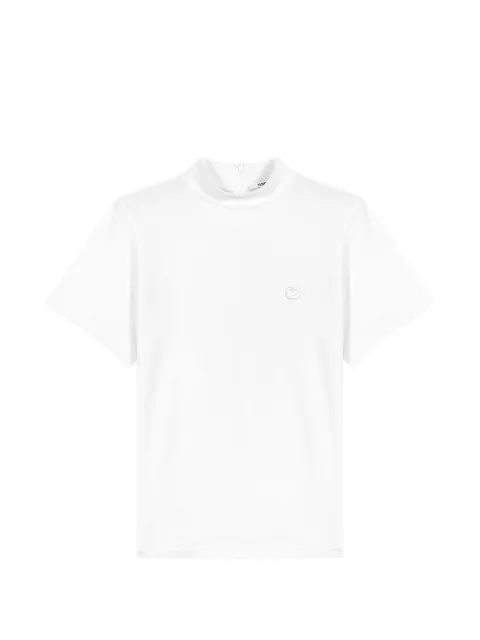 Maje embroidered mock-neck top