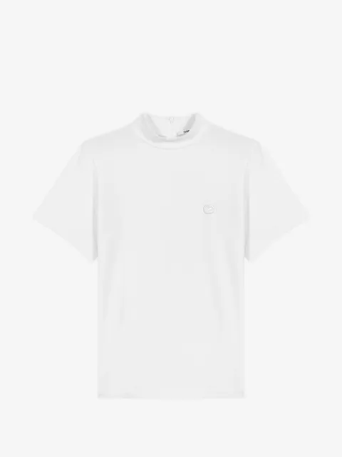 Maje embroidered mock-neck top