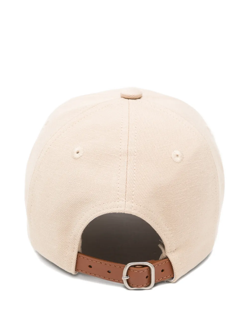  Maje Gorra Con Parche De Cuero - Neutro 