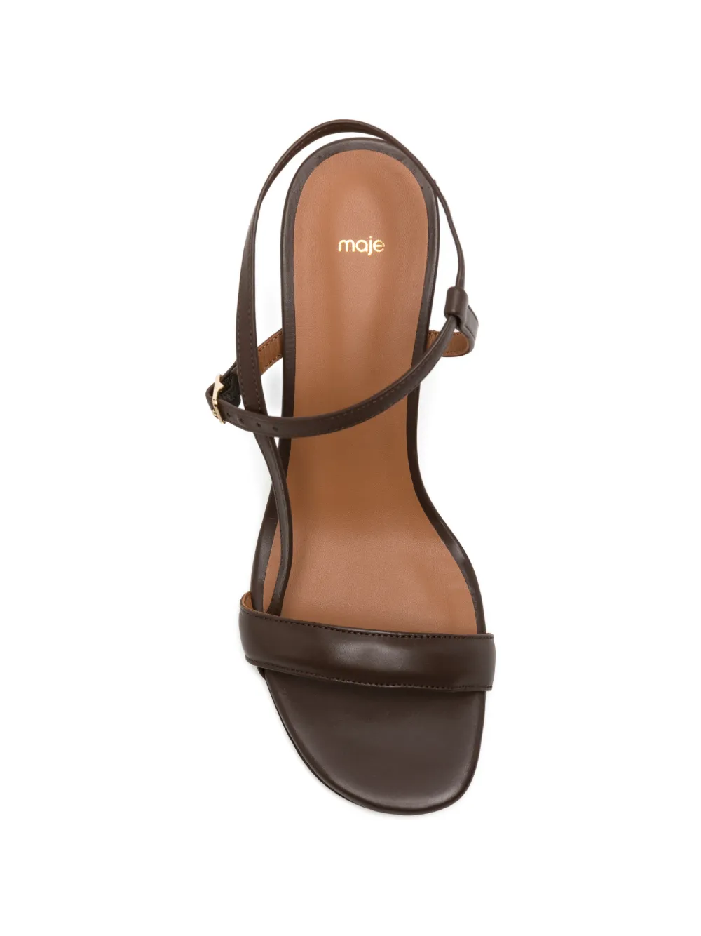Maje Sandalen met gekruiste bandjes Bruin