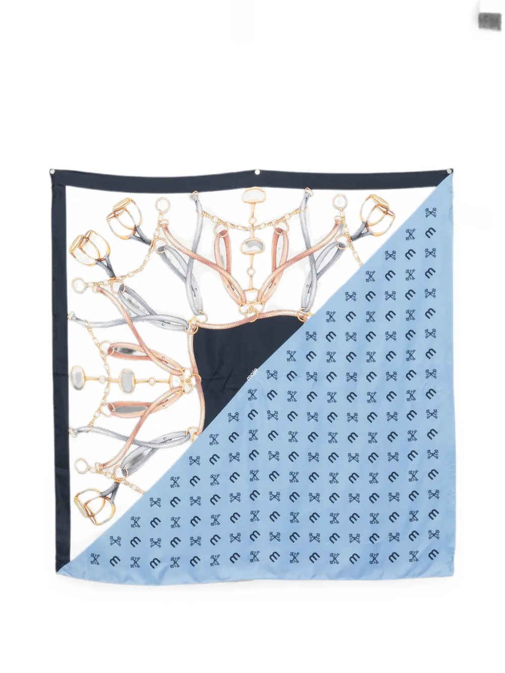 Maje logo-print scarf - Weiß