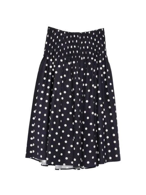 Maje falda midi con motivo de lunares