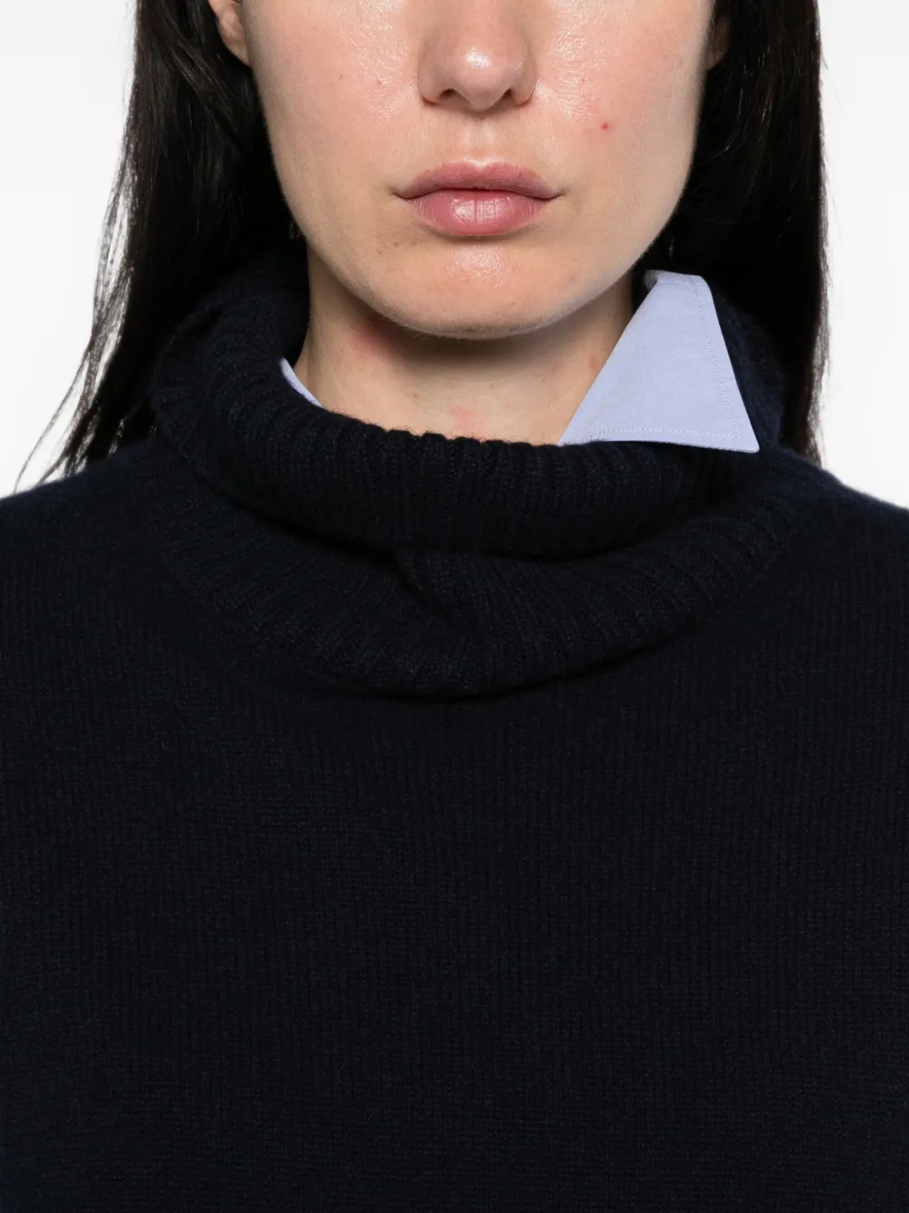 Maje Gebreide coltrui Blauw