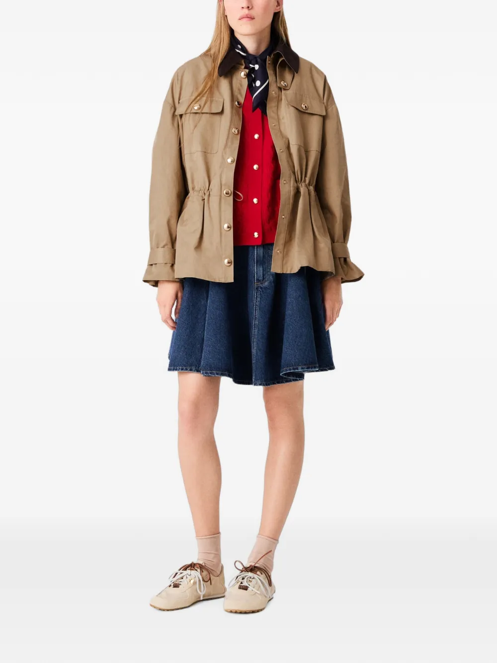 Maje Jas met afneembare voering Beige