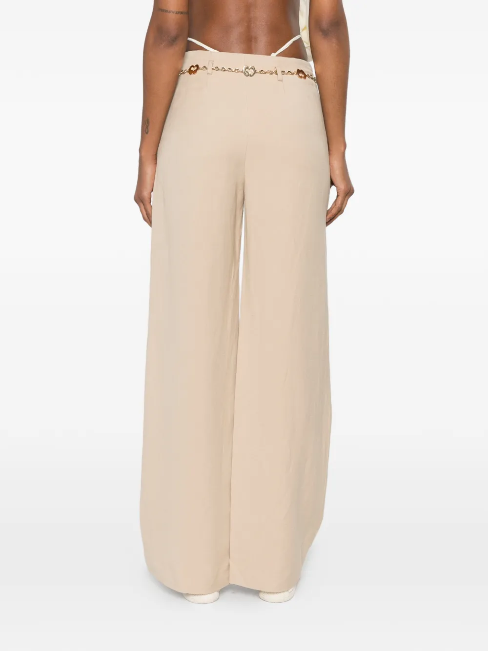 Maje Flared broek Beige
