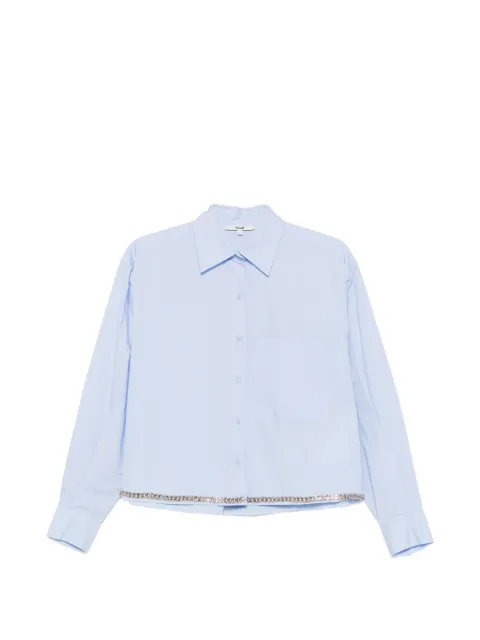 Maje chain-trimmed shirt