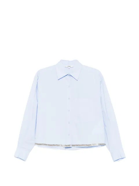 Maje chain-trimmed shirt