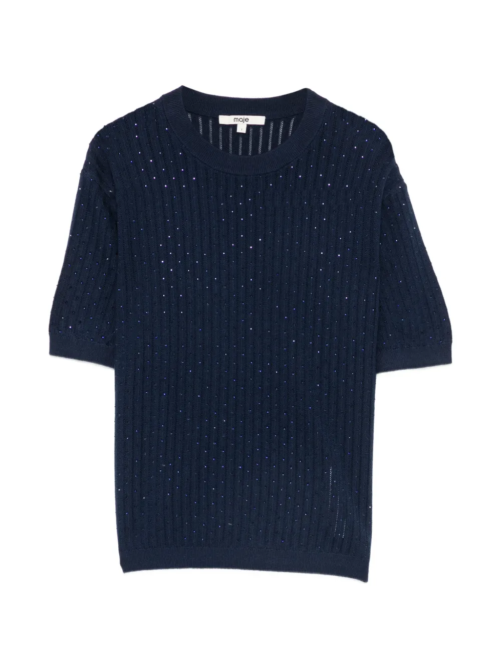 Maje T-shirt girocollo - Blu