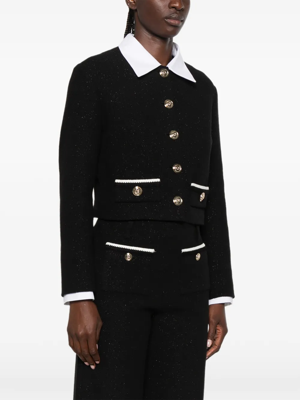 Maje Cropped jack Zwart