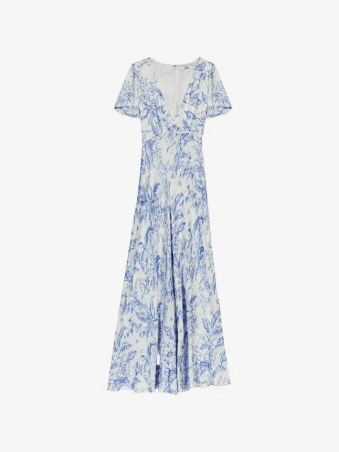 Maje flowing patterned maxi dress
