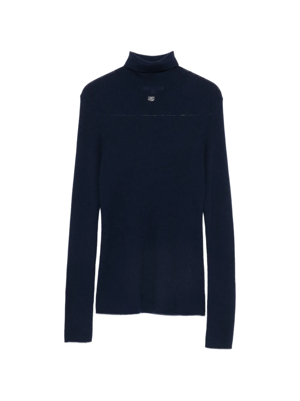 Maje ribbed-knit roll-neck sweater - Blau