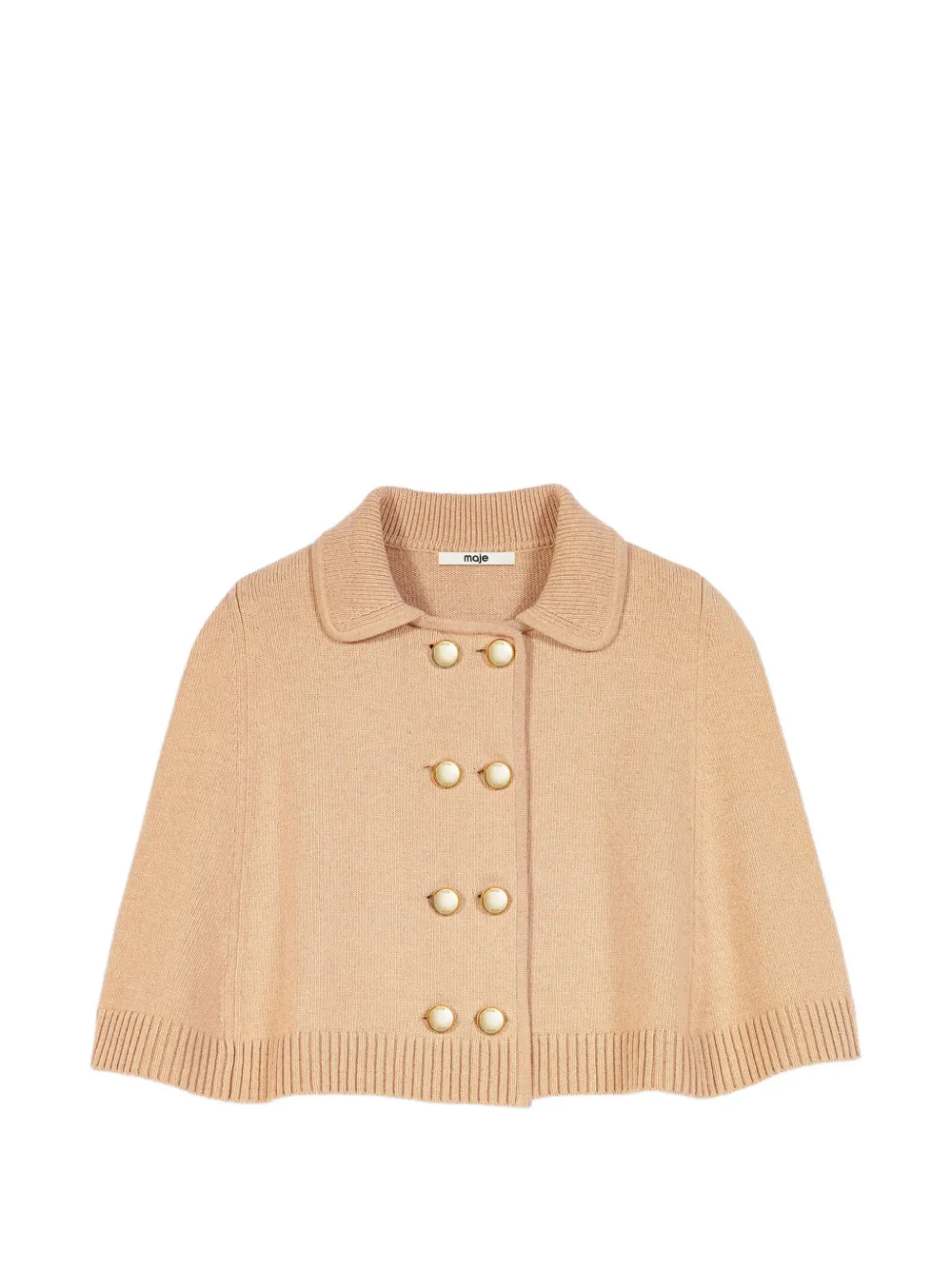 Maje wool blend mini cape - Toni neutri