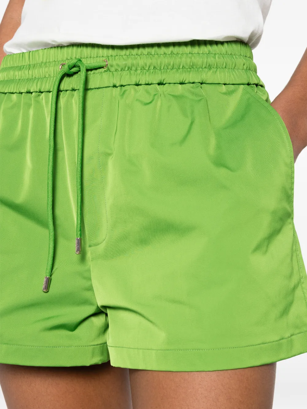 Maje Shorts met elastische trekkoord Groen