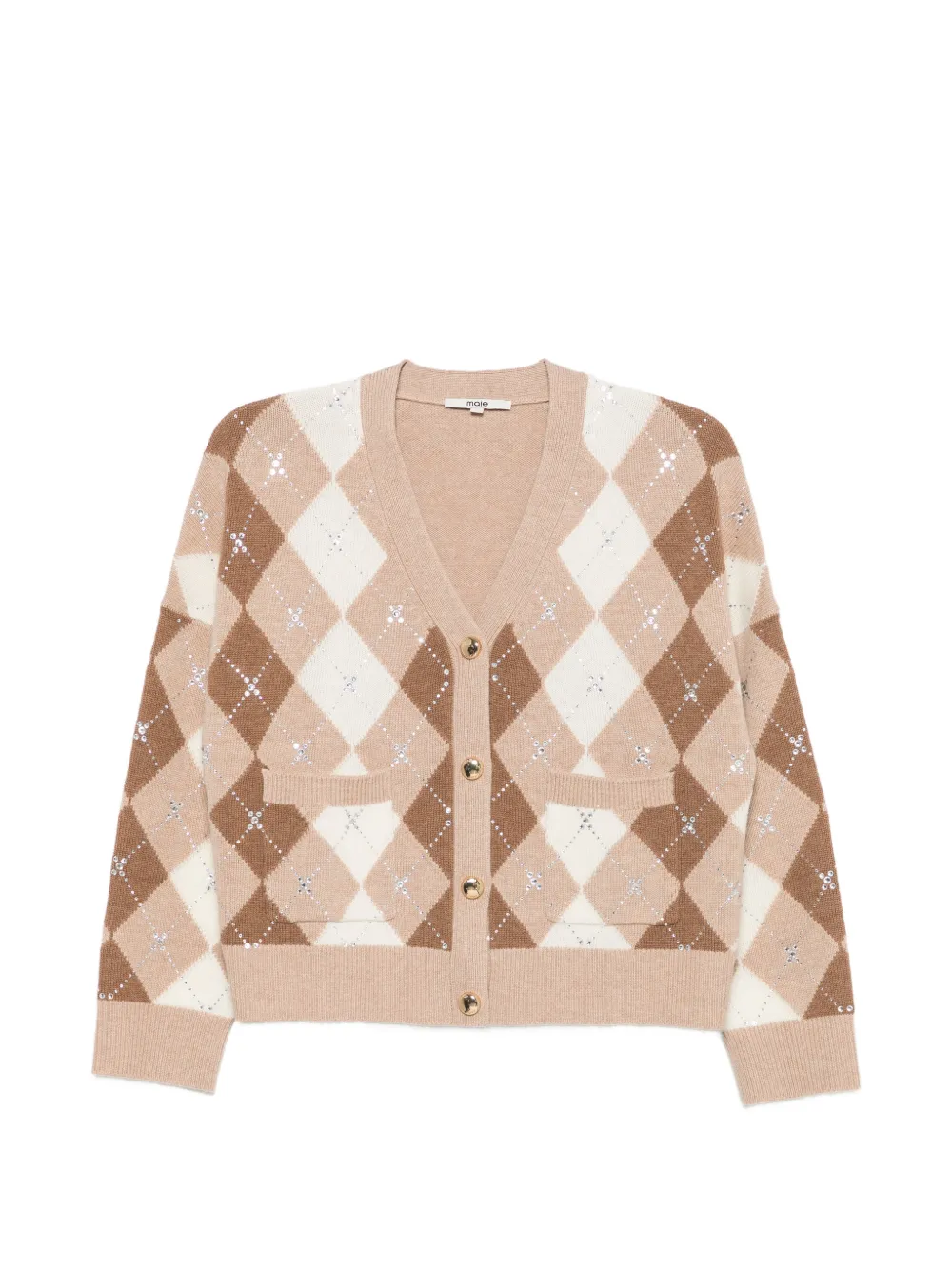 Maje Cardigan con cristalli - Toni neutri
