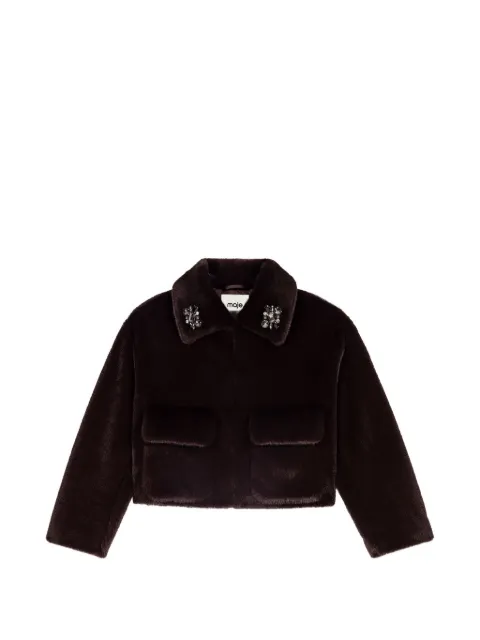 Maje chaqueta corta de pelo sintético