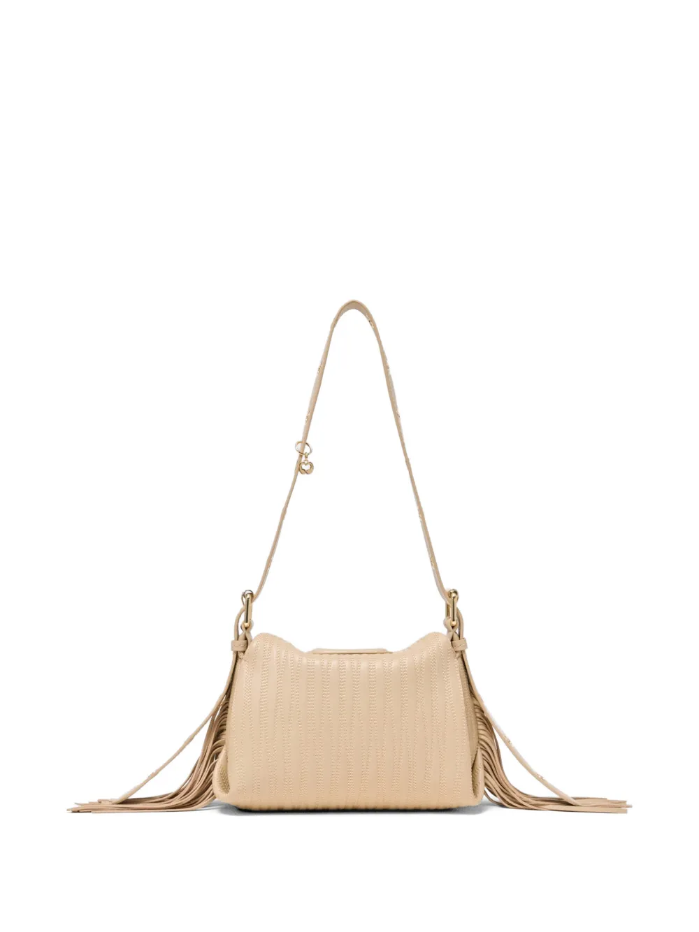 Maje Miss M shopper met franje Beige