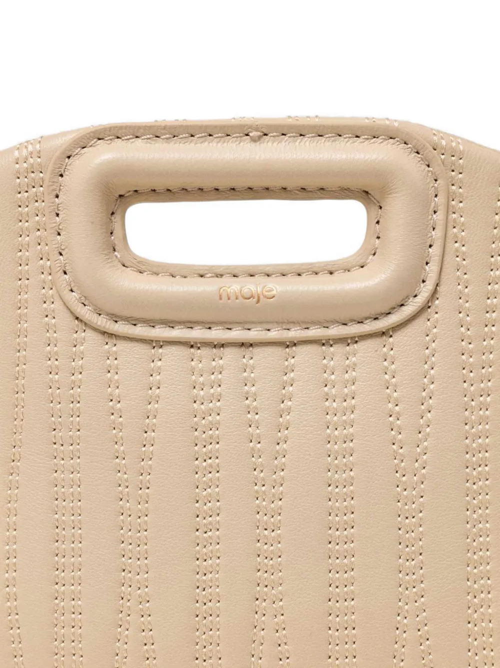 Maje Miss M shopper met franje Beige