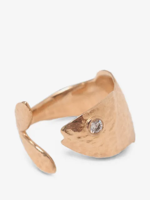 Maje fish-motif ring
