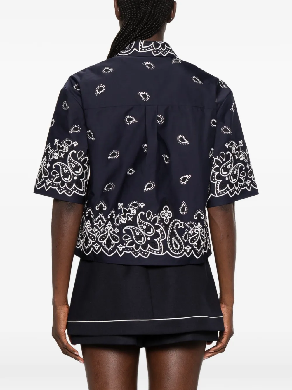 Maje Overhemd met korte mouwen Blauw