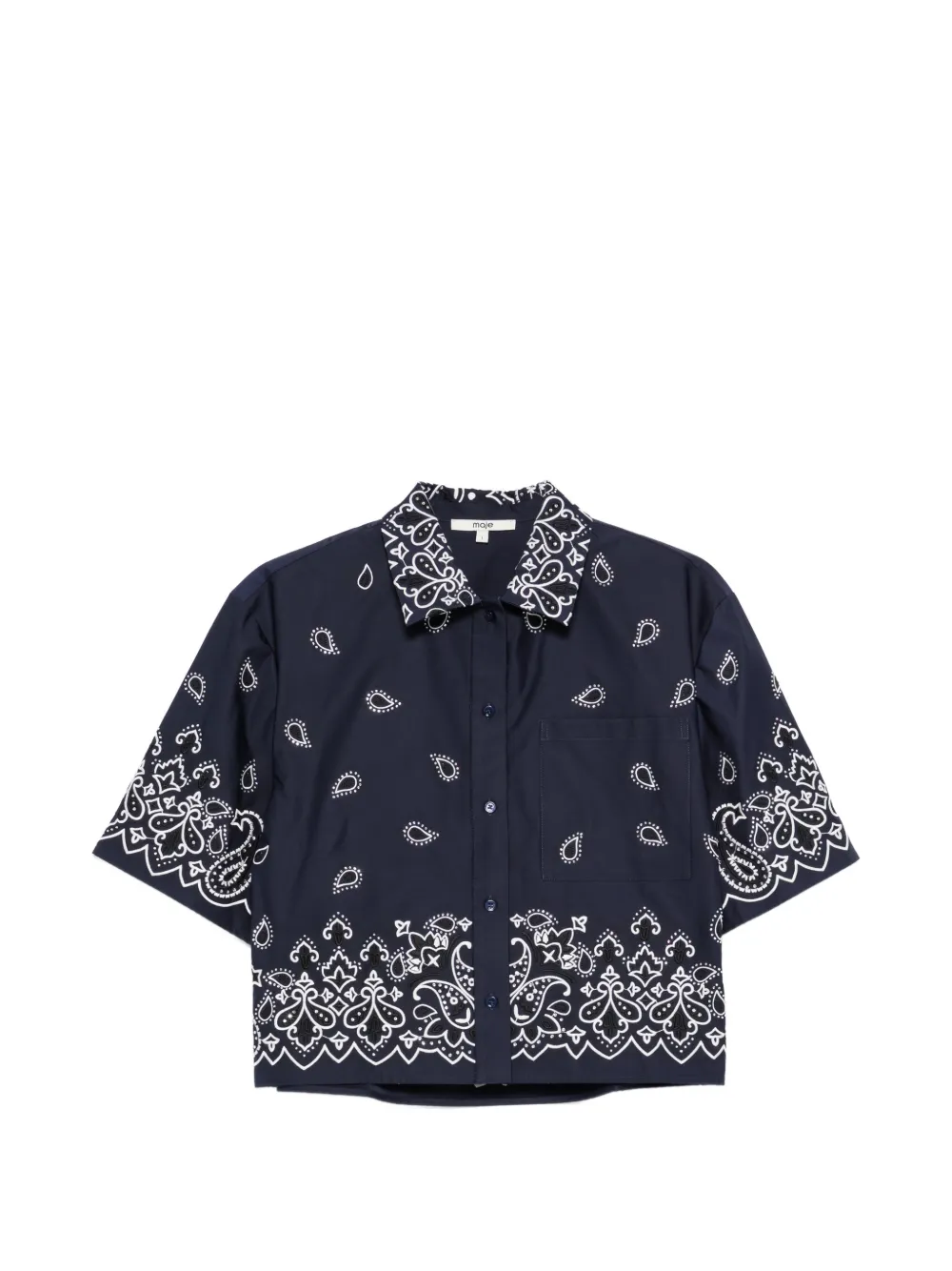Maje short-sleeves shirt - Blu