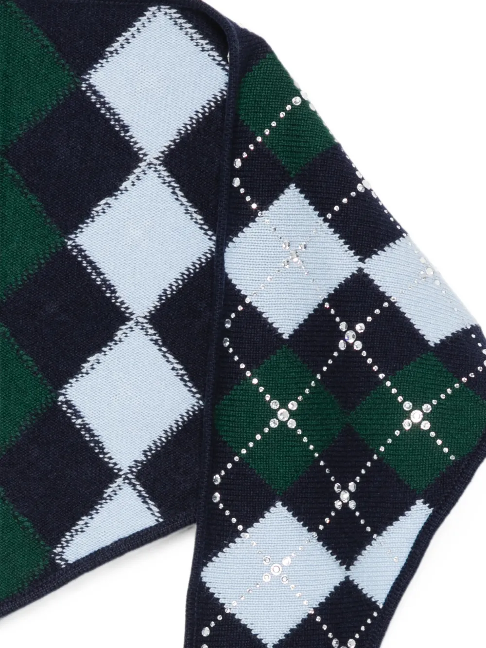 Maje Sjaal met kristallen Blauw
